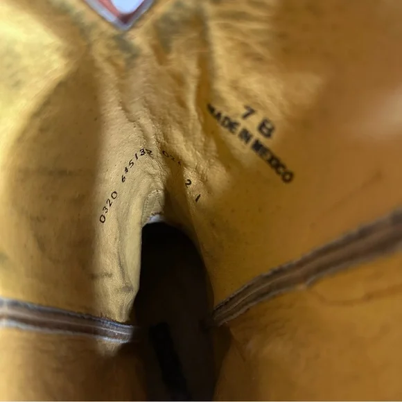 Brown Embroidered Women’s Cavender’s Cowboy Boots with Studs Size 7 B - Picture 8 of 14